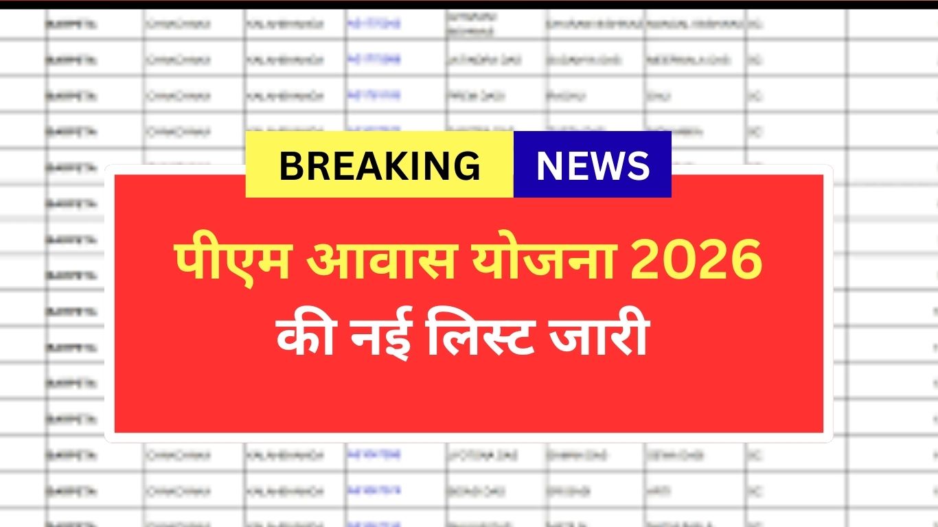 पीएम आवास योजना 2026 की नई लिस्ट जारी | PM Awas Yojana Beneficiary List 2026