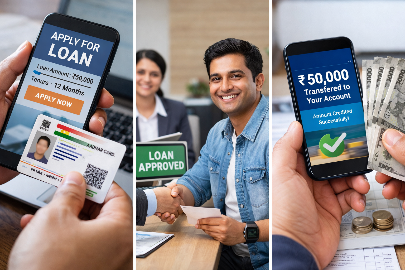 आधार कार्ड से लोन आवेदन प्रक्रिया