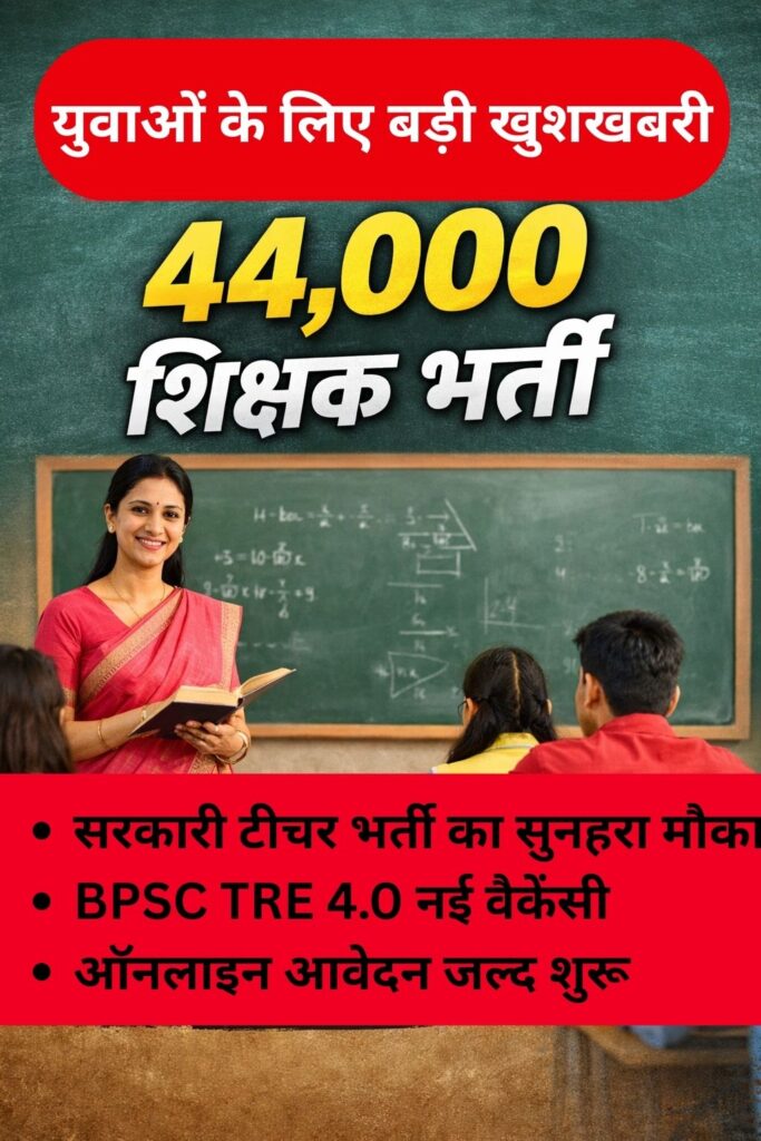 BPSC 40000 Teacher Vacancy 2026 Apply Online